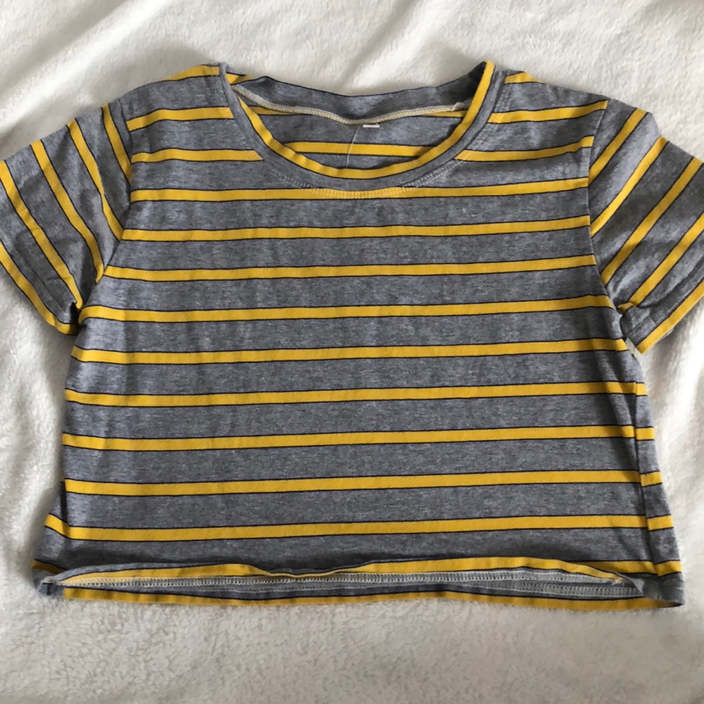 Cropped Stripped Shirt Size S